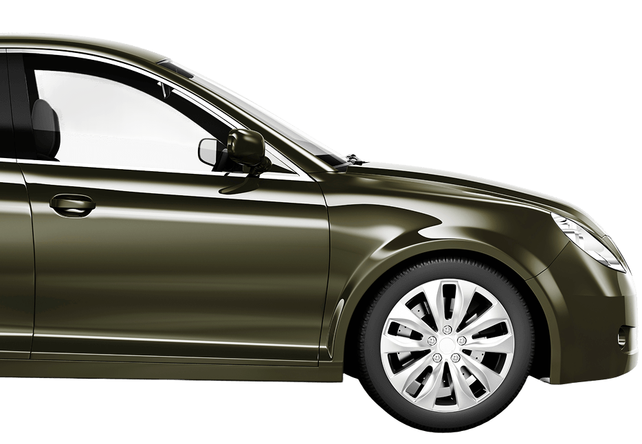 Car with number plate